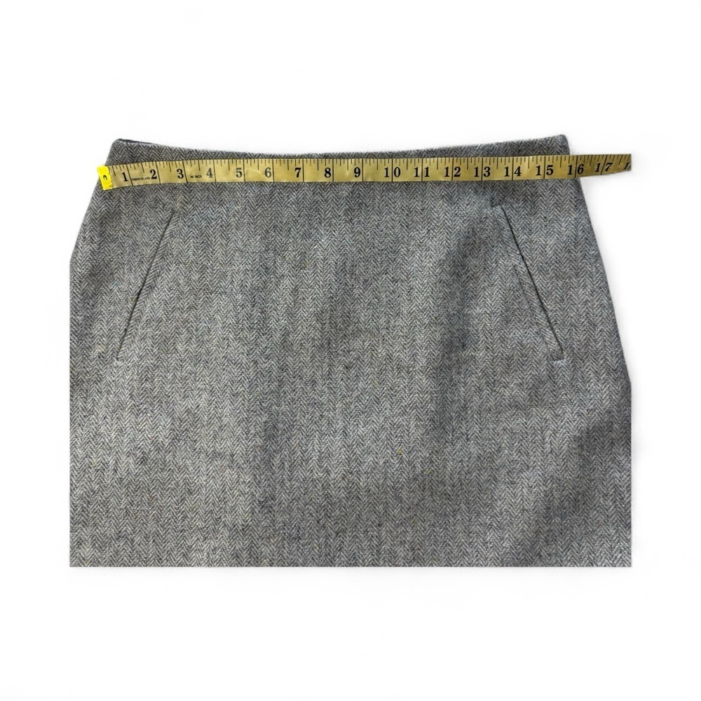 Talbots Gray Herringbone Wool Blend Scalloped Hem… - image 4
